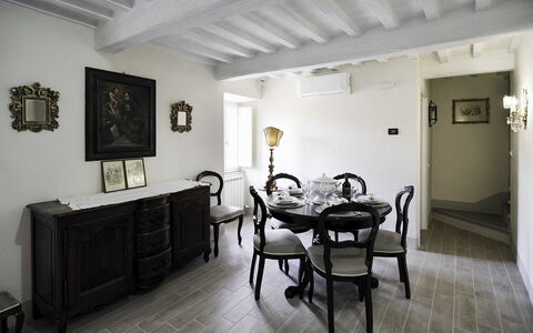 Casa Caterina: Room, Property, Building, Furniture, Interior Design, Ceiling, Floor, House, Table, Dining Room