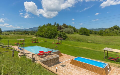 Alle Fornaci: Property, Land Lot, Swimming Pool, Real Estate, Leisure, Sport Venue, House, Rural Area, Recreation, Home