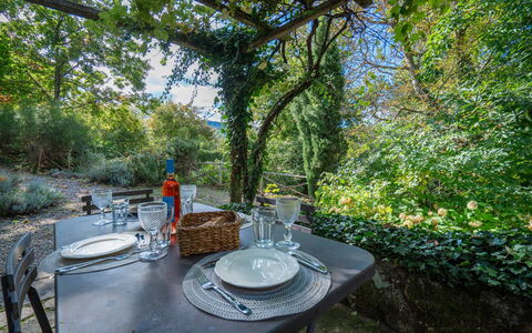 Casa Dell'ambasciatore: Vegetation, Furniture, Shrub, Plant Community, Table, Outdoor Furniture, Outdoor Table, Sunlight, Spring, Garden