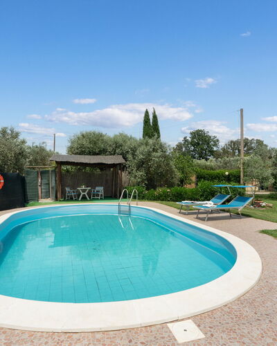 Villa Il Cipresso: Water, Sky, Cloud, Plant, Property, Swimming Pool, Azure, Tree, Body Of Water, Leisure