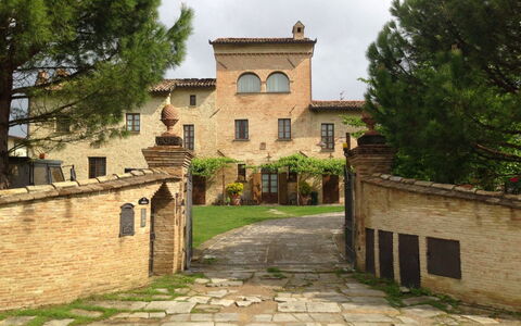 Monastery Guest House: Plant, Building, Property, Sky, Window, Tree, House, Cloud, Brick, Morning