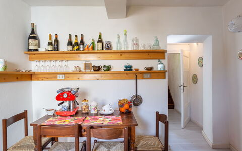 Casa Alice: Room, Shelf, Furniture, Property, Interior Design, House, Kitchen, Shelving, Building, Floor