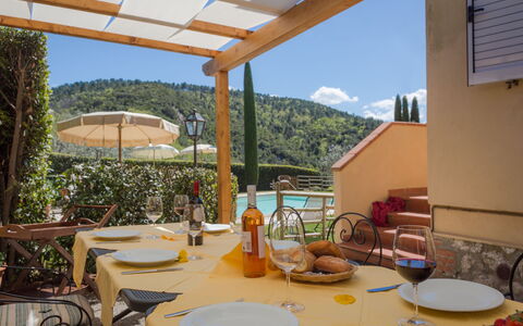 Villa Manuela: Property, Building, Real Estate, Room, House, Resort, Patio, Vacation, Villa, Porch