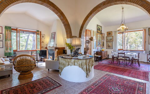 Villa Campiglia: Property, Room, Interior Design, Building, Furniture, Architecture, Arch, Estate, House, Real Estate