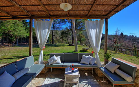 Casa Fioraie: Property, House, Room, Building, Real Estate, Home, Interior Design, Furniture, Tree, Shade