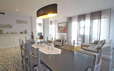 Marina Apartment: Property, Room, Building, Furniture, Dining Room, Interior Design, Real Estate, House, Table, Floor