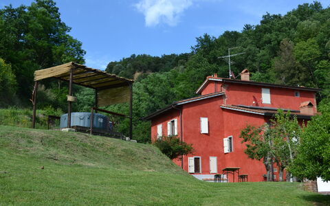 Agriturismo Il Giaggiolo without Pool: House, Property, Home, Natural Landscape, Land Lot, Building, Real Estate, Rural Area, Cottage, Grass