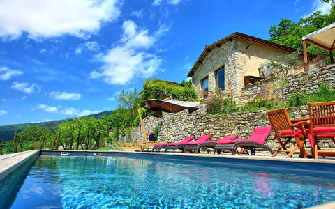 Villa Ancora: Water, Sky, Cloud, Building, Property, Plant, Blue, Swimming Pool, Nature, Azure