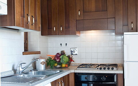 Villa Miravalle: Cabinetry, Countertop, Property, Sink, Kitchen Sink, Building, Kitchen Stove, Kitchen, Kitchen Appliance, Wood