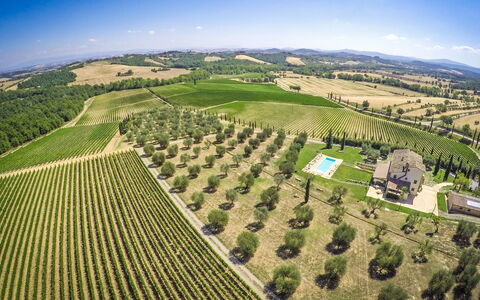 Villa Le Buche: Sky, Plant, Natural Landscape, Tree, Land Lot, Agriculture, Grass, Plain, Grassland, Urban Design