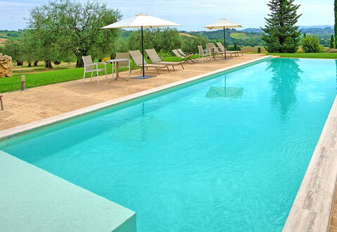Villa Le Buche: Water, Plant, Property, Swimming Pool, Sky, Green, Tree, Blue, Azure, Shade