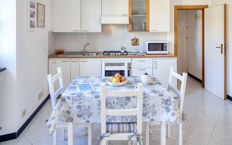 Studio Paola - Levanto: Cabinetry, Countertop, Furniture, White, Sink, Product, Azure, Kitchen Stove, Wood, Kitchen