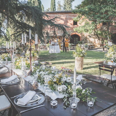 Castelletto Weddings And Events: Plant, Table, Property, Furniture, Tableware, Botany, Chair, Tree, Building, Lighting