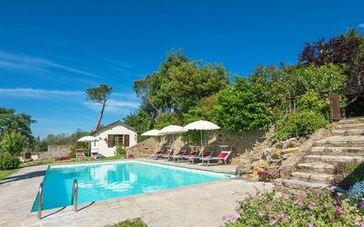 Villa Taragnano: Water, Plant, Sky, Building, Blue, Swimming Pool, Tree, Chair, Outdoor Furniture, Cloud