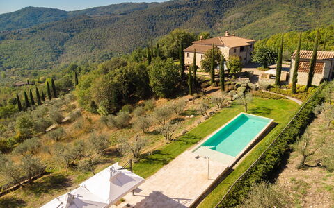 Villa Dorothea: Sky, Plant, Property, Plant Community, Mountain, Tree, Slope, Land Lot, Vegetation, Swimming Pool
