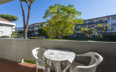 Casa Marina: Sky, Daytime, Table, Building, Furniture, Tree, Window, Urban Design, Outdoor Furniture, Chair