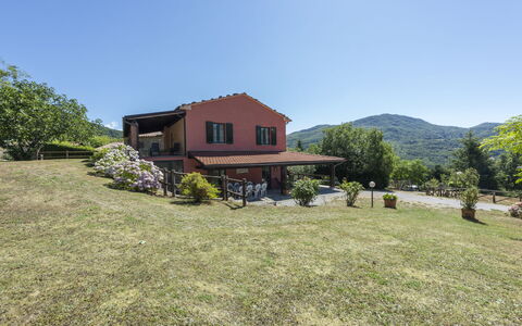 Villa Rosata: Sky, Plant, Building, Tree, Window, House, Mountain, Natural Landscape, Land Lot, Vegetation