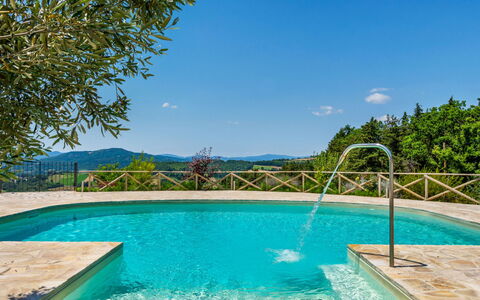 Villa Montone: Water, Sky, Plant, Water Resources, Property, Swimming Pool, Azure, Nature, Tree, Natural Landscape