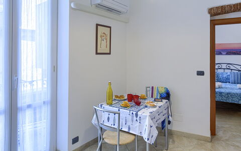 Apartments Mafalda - Levanto: Table, Furniture, Property, Building, Azure, Picture Frame, Wood, Interior Design, Chair, Floor
