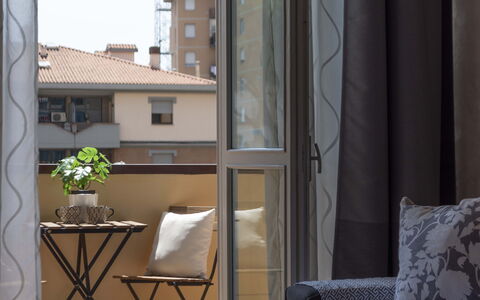 Novoli Suite Apartment: Furniture, Property, Building, Window, Plant, Shade, Wood, Flowerpot, Comfort