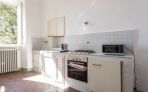 Villa San Gennaro: Countertop, Cabinetry, Property, Window, Sink, Kitchen Stove, Kitchen, Wood, Tap, Flooring