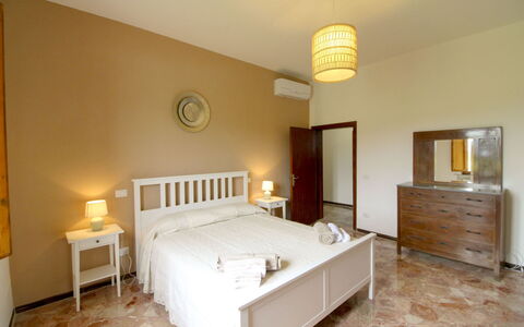 Casa Angela: Bed, Furniture, Bedroom, Interior Design, Floor, Wall, Flooring, Bed Sheet, Wood, Bedding