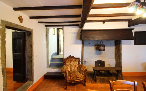 La Casa nel Borgo: Furniture, Property, Couch, Building, Wood, Table, Living Room, Floor, Flooring, Chair