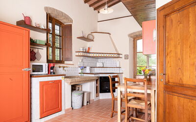 Capanna: Cabinetry, Property, Furniture, Countertop, Kitchen, Interior Design, Wood, Architecture, Kitchen Stove, Flooring