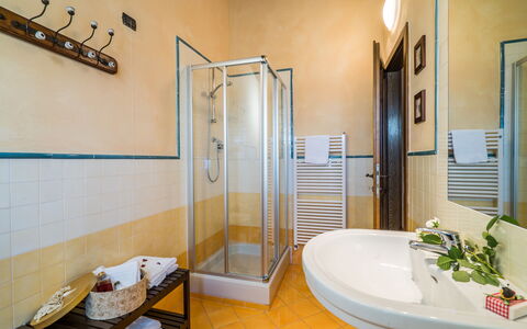 Villa i Colli: Plumbing Fixture, Tap, Shower Door, Bathtub, Shower Head, Bathroom, Plant, Shower, Building