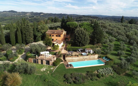 Villa Tresanti: Plant, Sky, Cloud, Building, Tree, Window, Land Lot, Natural Landscape, Grass, Landscape