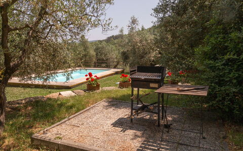 Residenza la Casuccia: Furniture, Outdoor Furniture, Garden, Backyard, Shade, Yard, Landscaping, Outdoor Table