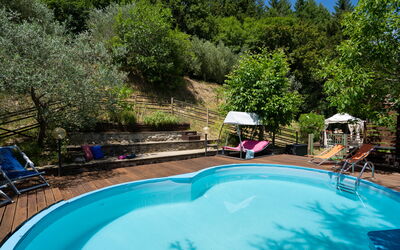 Villa La Vigna: Water, Plant, Property, Swimming Pool, Nature, Azure, Tree, Building, Shade, Outdoor Furniture