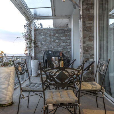 Florence Suite Apartment: Property, Furniture, Chair, Interior Design, Wood, Building, Plant, House, Sky, Table