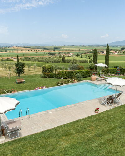 Villa Dei Ciliegi: Sky, Cloud, Property, Water, Swimming Pool, Plant, Shade, Land Lot, Outdoor Furniture, Tree