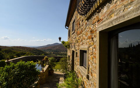 Casale Montanare: Plant, Sky, Building, Leaf, Wood, Landscape, Rural Area, Real Estate, Cottage, Tree