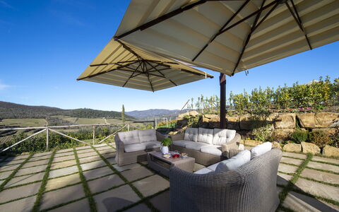 Bella Di Panzano: Plant, Sky, Property, Building, Shade, Interior Design, Outdoor Furniture, Cottage, Leisure, Real Estate