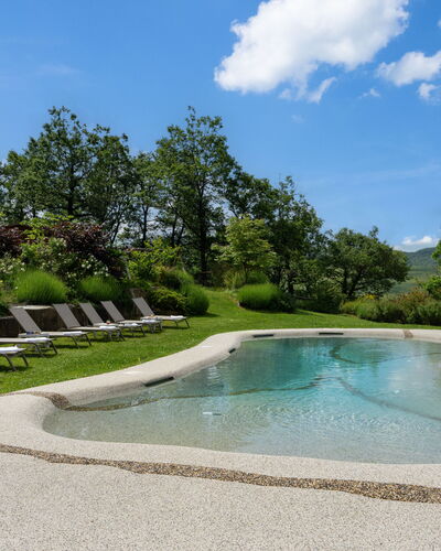 Villa Torre Delle Rose - Firenzuola, Private Pool,: Cloud, Water, Sky, Plant, Water Resources, Property, Natural Landscape, Tree, Swimming Pool, Landscape