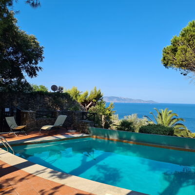 Argentarola House, Porto Santo Stefano, Seaview An: Blue, Water, Swimming Pool, Resort, Sea, Coastal And Oceanic Landforms, Eco Hotel, Ocean, Coast, Tropics