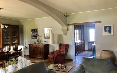 Villa Carsuga: Furniture, Picture Frame, Couch, Table, Wood, Lighting, Interior Design, Chair, Floor, Living Room