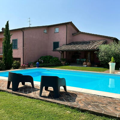 Villa Carsuga: Plant, Sky, Property, Water, Building, Azure, Tree, Shade, Outdoor Furniture, Swimming Pool