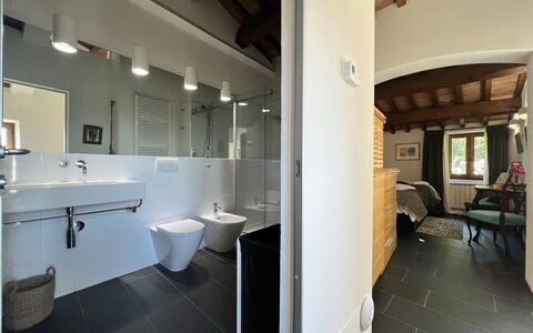 The Architects House: Mirror, Tap, Sink, Plumbing Fixture, Bathroom Sink, Bathroom, Lighting, Interior Design, Flooring, Window