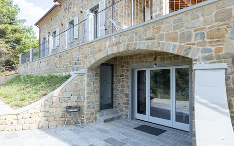 Villa Luana: Property, Building, Window, Plant, Door, Tree, Brickwork, Brick, Facade