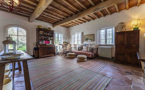 La Casa Dei Limoni, Camaiore, Pet Friendly, Wifi: Picture Frame, Wood, Window, Flooring, Interior Design, Floor, Building, Wood Stain, Beam, Hardwood