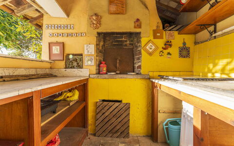 Casale Il Farro - Camaiore, Toscana: Wood, Floor, Building, Beam, Flooring, Room, Kitchen, House, Hardwood