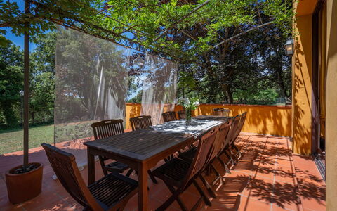 Tenuta De Paoli - Chianni, Pool, Wifi, Privacy, To: Table, Furniture, Tree, Wood, Chair, Outdoor Table, Plant, Outdoor Furniture, Shade, Leisure