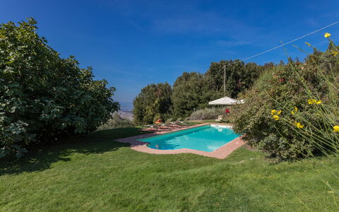 Villa Belvedere: Sky, Plant, Water, Natural Landscape, Tree, Land Lot, Swimming Pool, Shade, Grass, Landscape