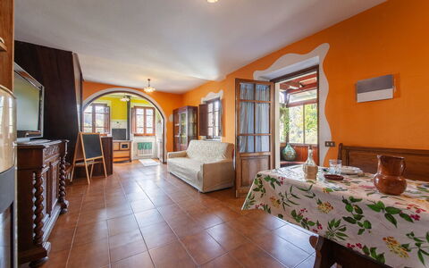 Casa Iris - Versilia, Holiday Home with Pool: Picture Frame, Furniture, Property, Table, Wood, Architecture, Interior Design, Couch, Door, Cabinetry