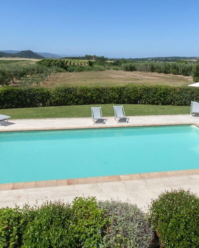 Villa Sant'andrea: Water, Sky, Property, Swimming Pool, Plant, Building, Rectangle, Shade, Land Lot, Leisure