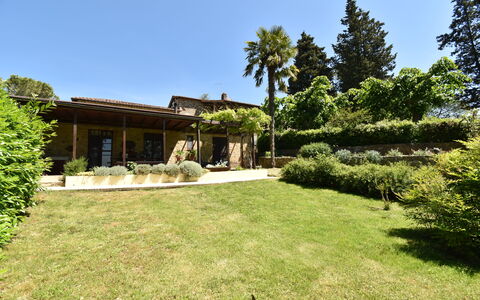 Podere Le Muricce: Plant, Building, Sky, Property, Tree, Natural Landscape, House, Landscape, Cottage, Real Estate