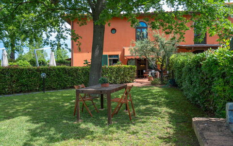 Casa Bellosguardo a Vinci: Plant, Property, Table, Window, Tree, Leaf, Building, Outdoor Furniture, Land Lot, Outdoor Table